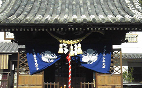 横幕　神社